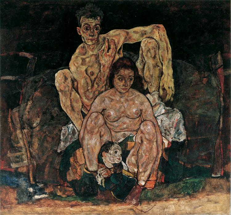 Egon Schiele The Familly (mk12) oil painting image